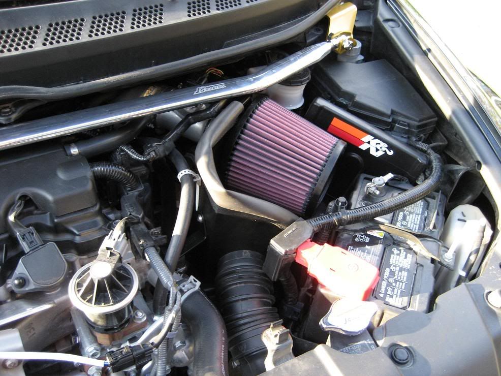 J's Racing Front Strut Bar Installed (R18) !!! 8th Generation Honda